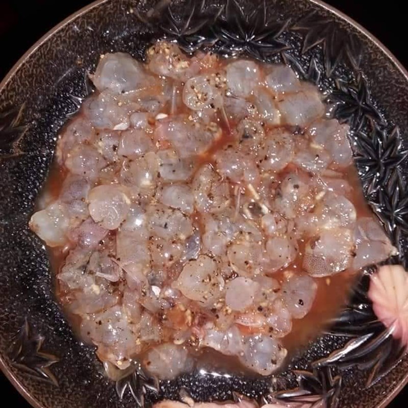 Bước 2 Xào nhân Bánh bèo chén nước cốt dừa nhân tôm thịt