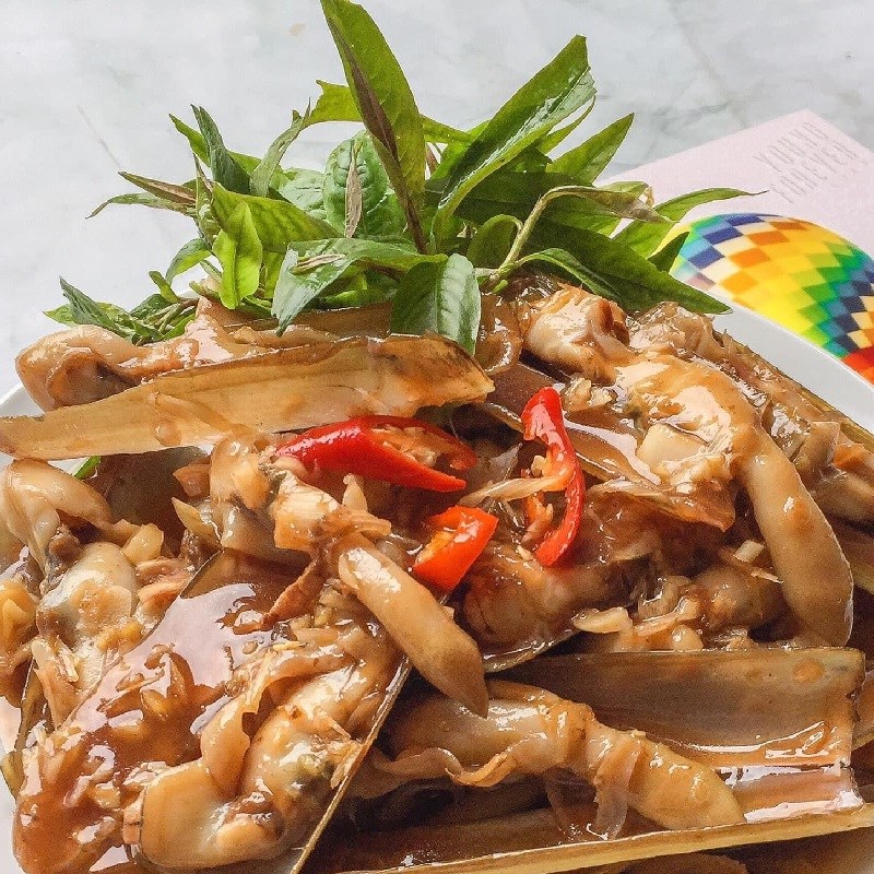 Bước 4 Thành phẩm Ốc móng tay xào me (công thức được chia sẻ từ người dùng)