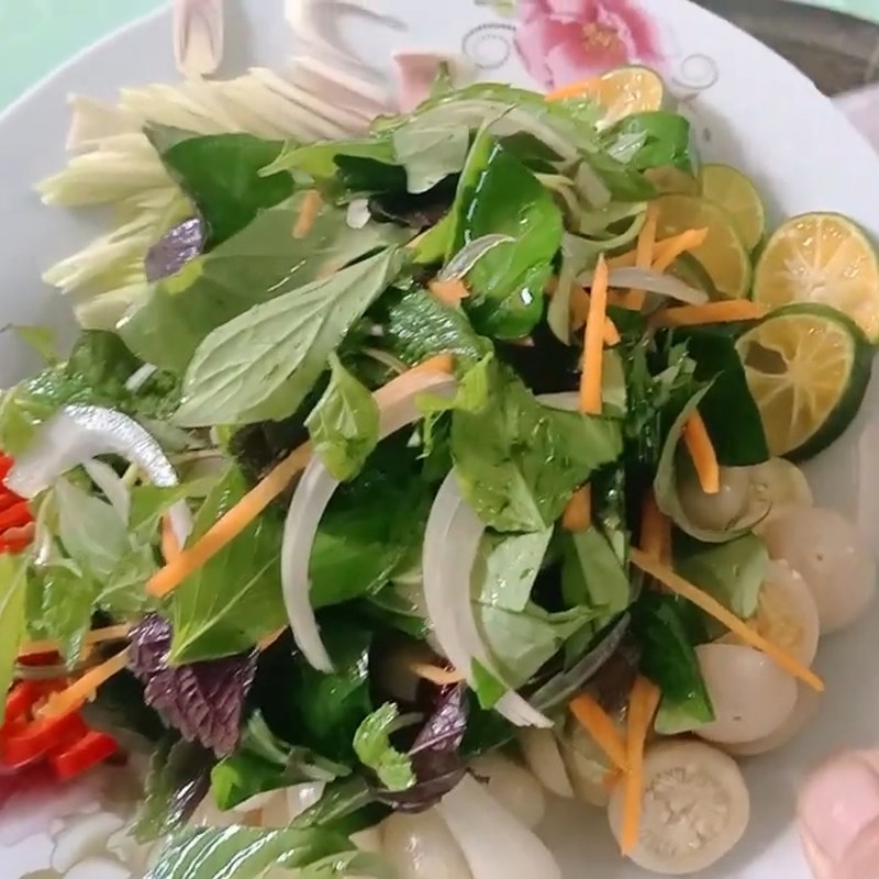 Bước 5 Xào thịt bò Gỏi bò rau thơm