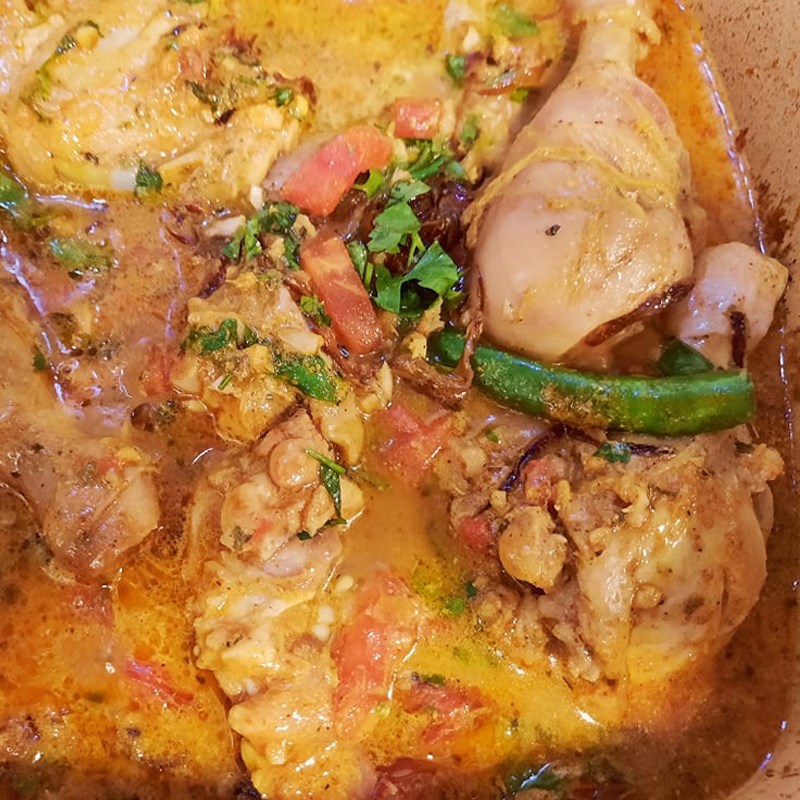 Bước 4 Xào thịt gà Cơm gà biryani