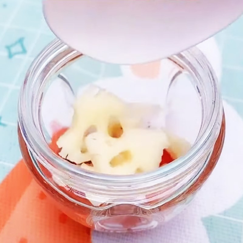 Bước 2 Xay hỗn hợp các nguyên liệu Cháo củ sen