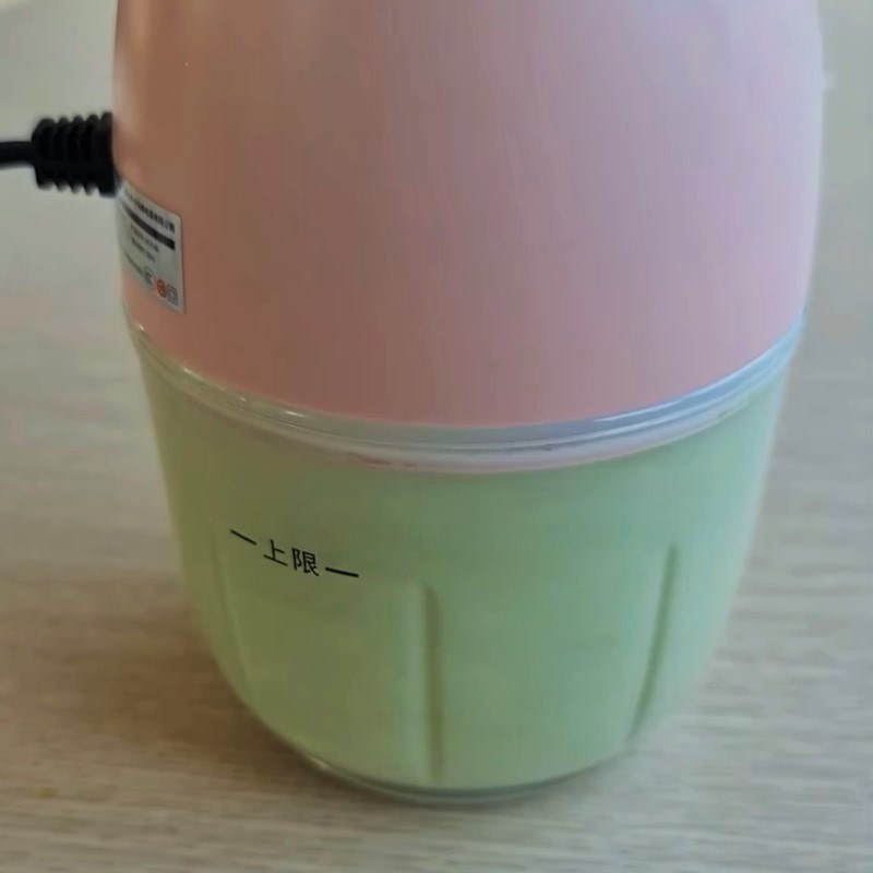 Bước 2 Xay hỗn hợp pudding bơ Pudding bơ cho bé ăn dặm