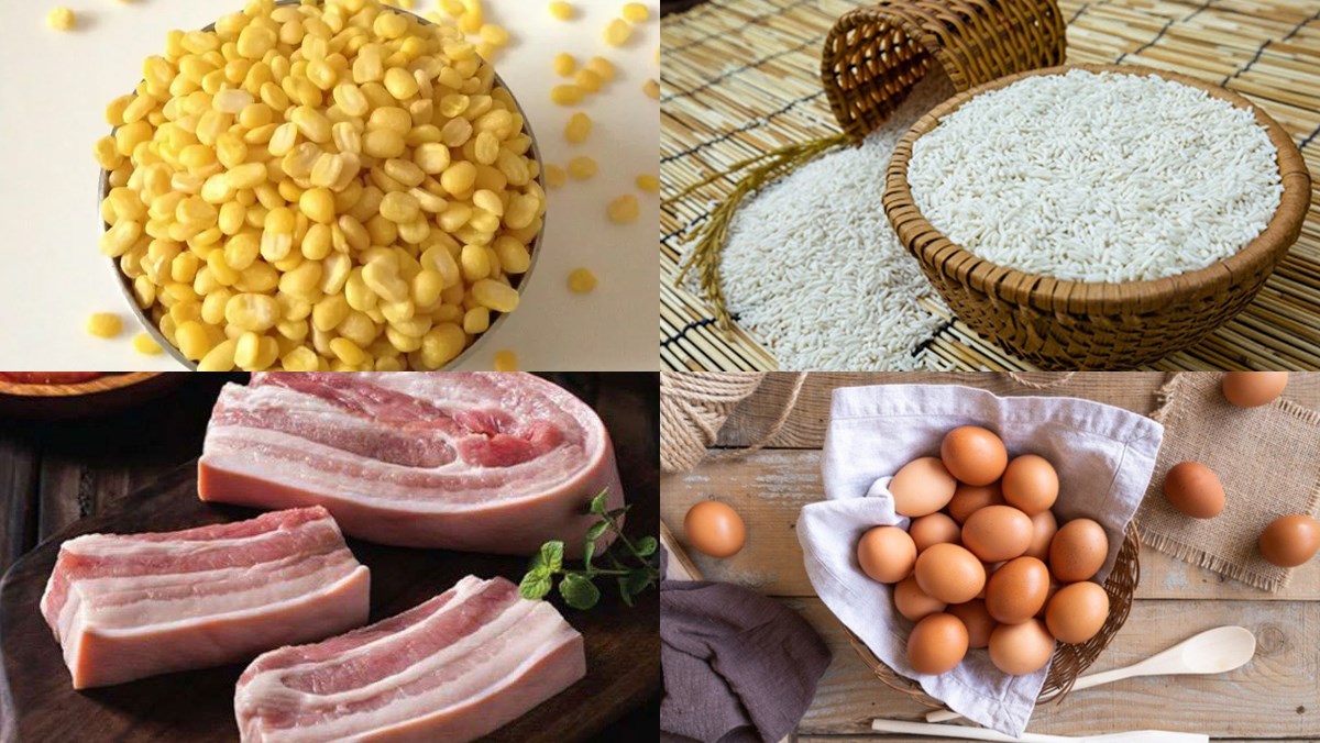 Nguyên liệu món ăn xôi xéo