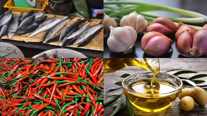 Nguyên liệu món ăn chả cá nhồng